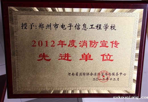 消防宣传先进单位
