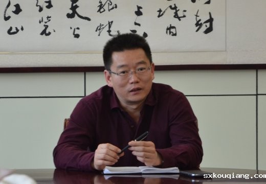 校党总支书记付强在动员会上讲话